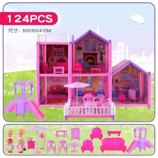 DIY Assemble Holiday Villa Playset For Girls (214pcs)