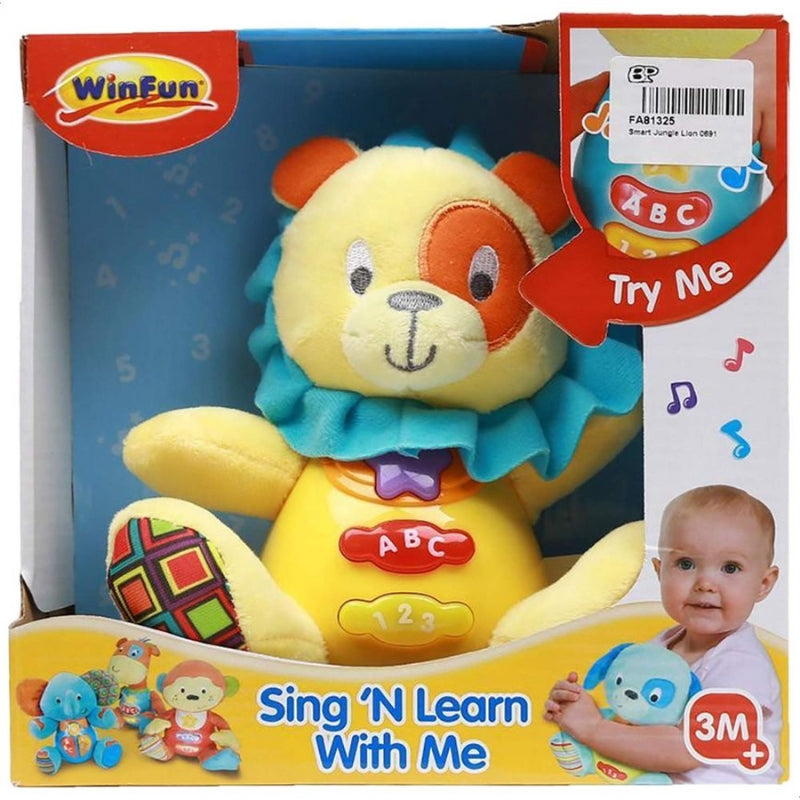 Winfun - Soft Sing'N Learn Lion Toy For Kids (0691)