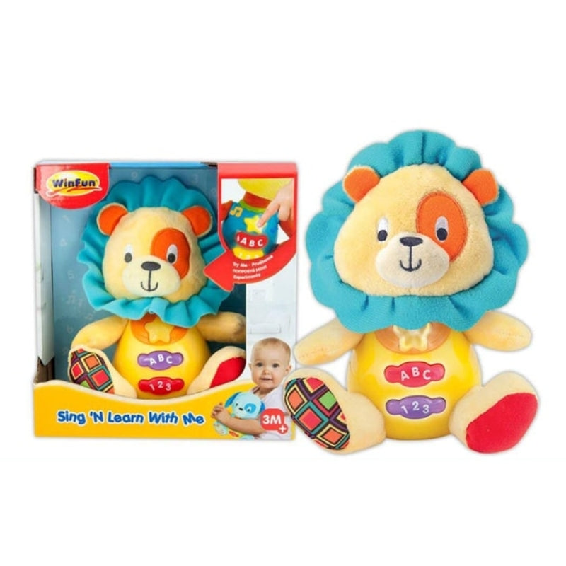 Winfun - Soft Sing'N Learn Lion Toy For Kids (0691)