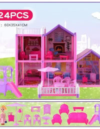 DIY Assemble Holiday Villa Playset For Girls (214pcs)
