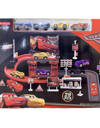 Ultimate Parking Garage with 4 Cars Playset For Kids (29pcs)

