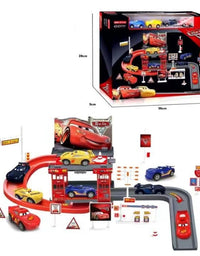 Ultimate Parking Garage with 4 Cars Playset For Kids (29pcs)
