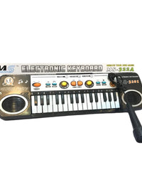 Electronic Musical Keyboard Toy With Mic For Kids
