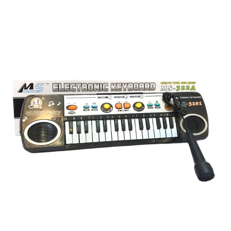 Electronic Musical Keyboard Toy With Mic For Kids