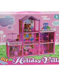 DIY Assemble Holiday Villa Playset For Girls (214pcs)
