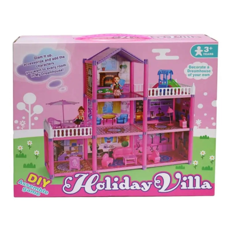 DIY Assemble Holiday Villa Playset For Girls (214pcs)