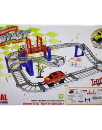 DIY Infinite Combinations Contest Track Racing Playset For Kids (41 pcs)
