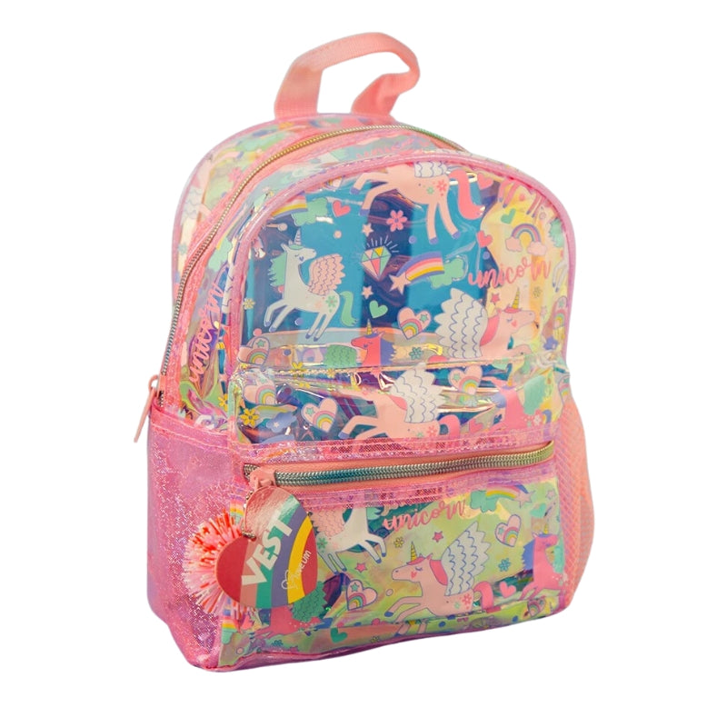 Holographic Printed Backpack For Girls