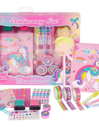 Colorful Unicorn Stationery Set For Girls
