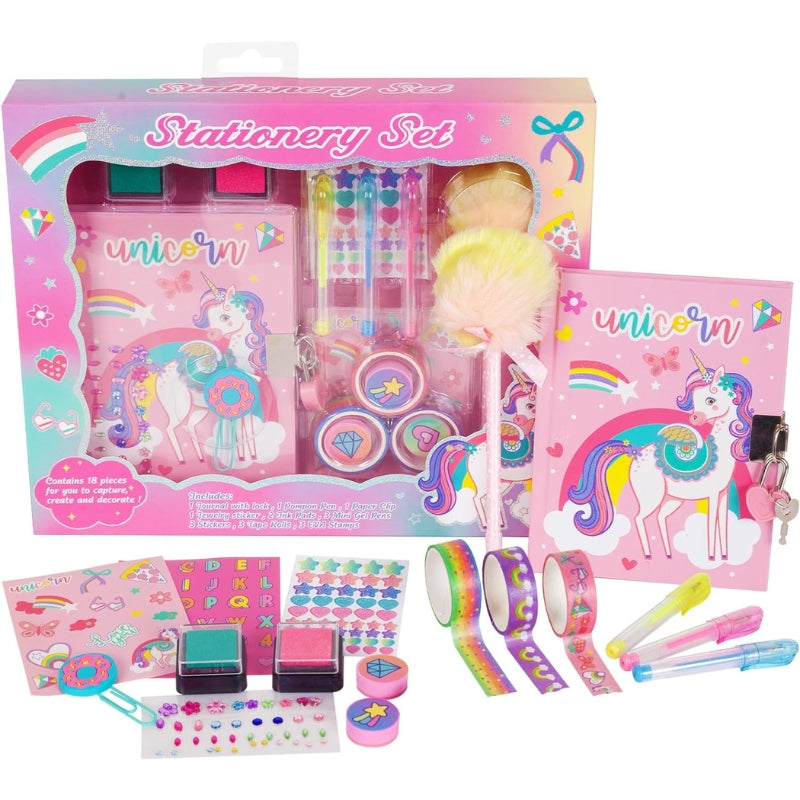 Colorful Unicorn Stationery Set For Girls