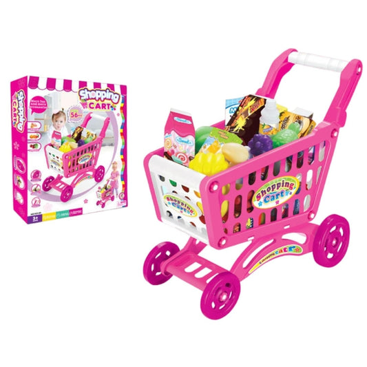 Grocery Shopping Cart Trolley Playset For Kids