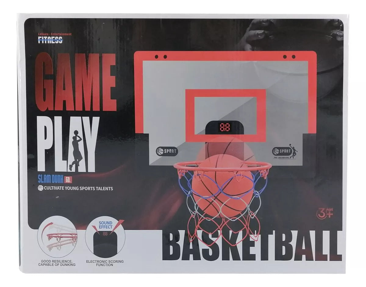 Wall Mounted Basketball Backboard Set For Kids