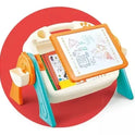 Multifunctional Kids Study Table with Double-Sided Writing Board & Accessories