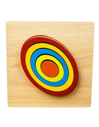 Wooden Slate Shapes Puzzles For Kids - 1 Piece
