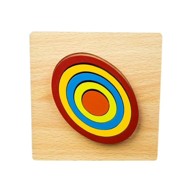 Wooden Slate Shapes Puzzles For Kids - 1 Piece