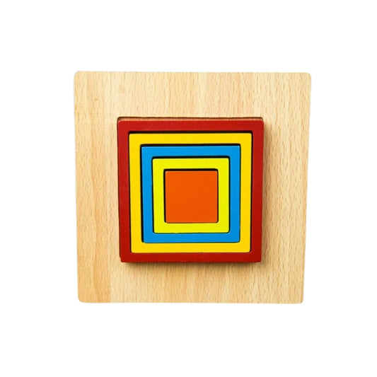 Wooden Slate Shapes Puzzles For Kids - 1 Piece