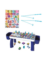 3 in 1 Fishing Table & Numbers Matching Toy For Kids
