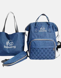 3 in 1 Beautiful Baby Diaper Bag - Blue
