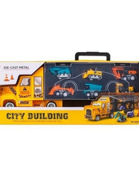 7 in 1 Metal Diecast Construction Vehicle Set For Kids
