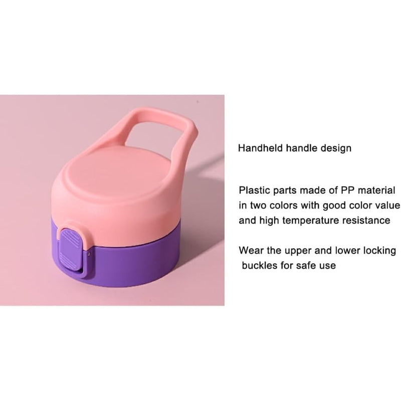 Cute Rabbit Printed Metal Water Sipper For Kids (Deal)
