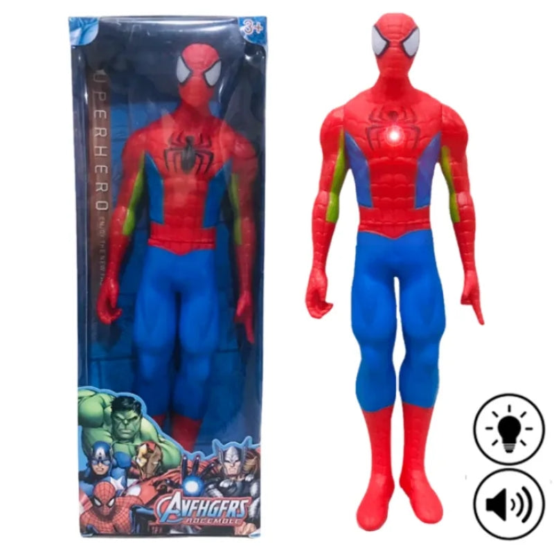 Spiderman Figure Toy With Light And Music For Kids