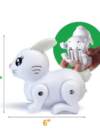 Cute Battery Operated Hopping Rabbit With Light And Music For Kids
