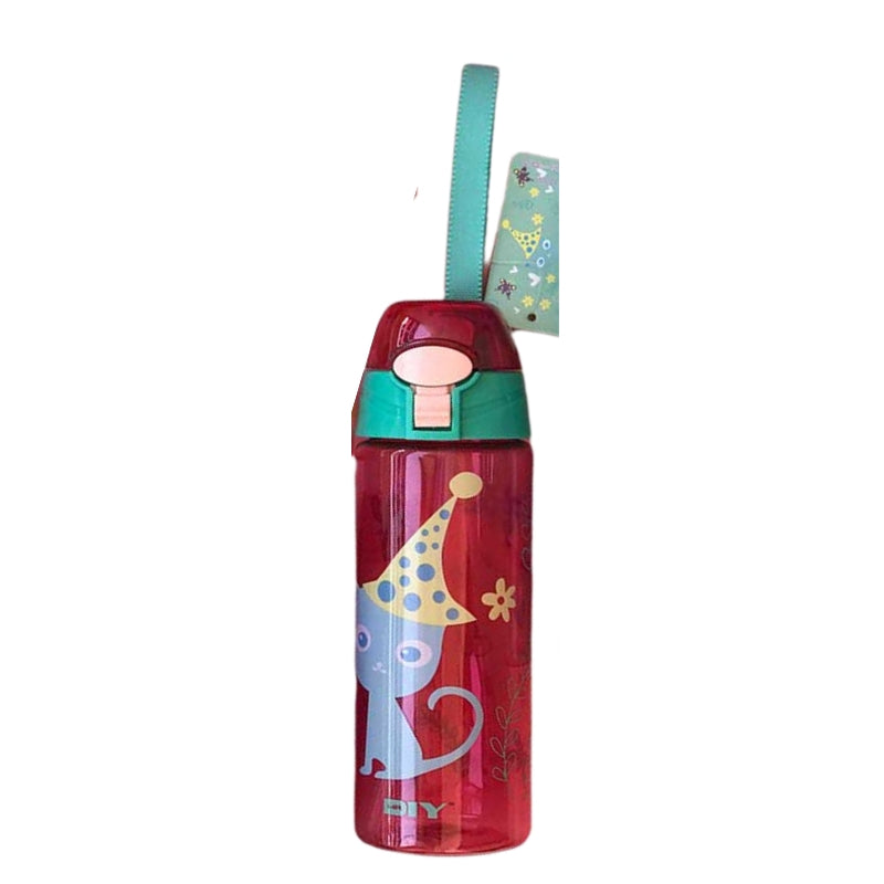 Cartoon Character Printed Water Sipper Thermos For Kids (224)