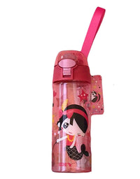 Cartoon Character Printed Water Sipper Thermos For Kids (224)
