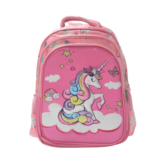 Kids 3D Unicorn School Bag (241316) 16" with 3 Zippers