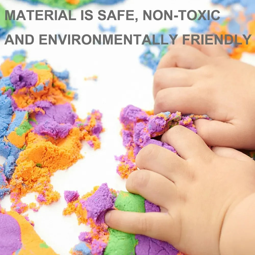 DIY Dynamic Sand Kit : Non-Toxic Creative Playset For Kids