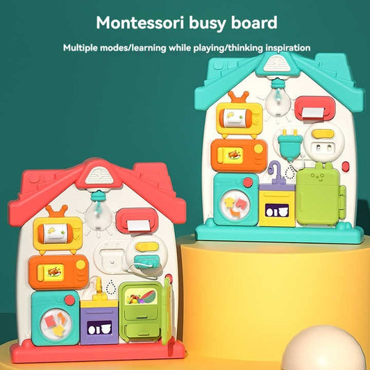 Baby Busy Board Multifunctional House – Interactive Learning Toy