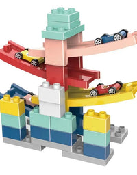 Car Racing Track Building Blocks Playset For Kids
