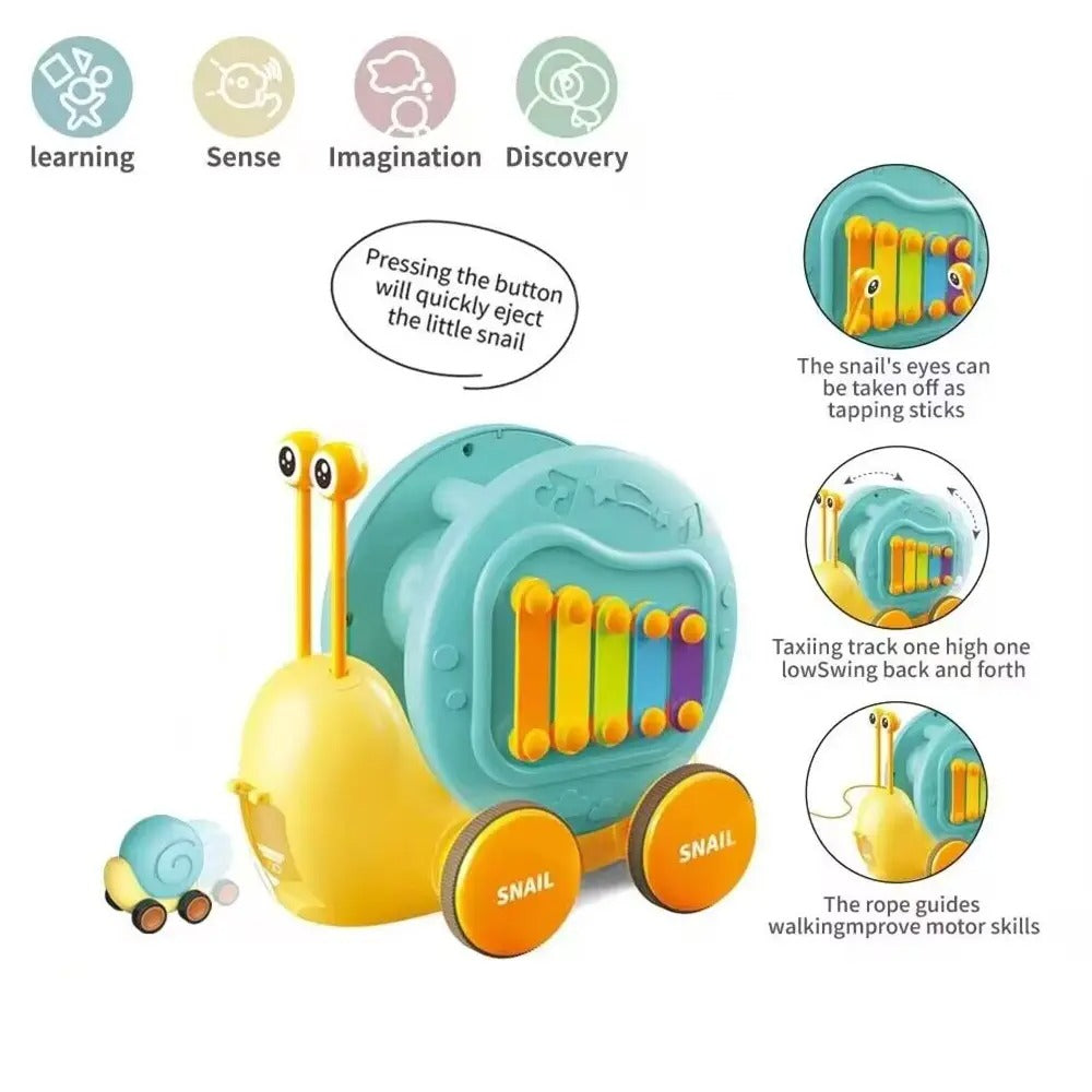 Early Education Xylophone Snail Puzzle Toy For Kids