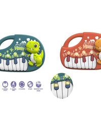 Cute Dino Musical Piano Toy For Kids - Assorted
