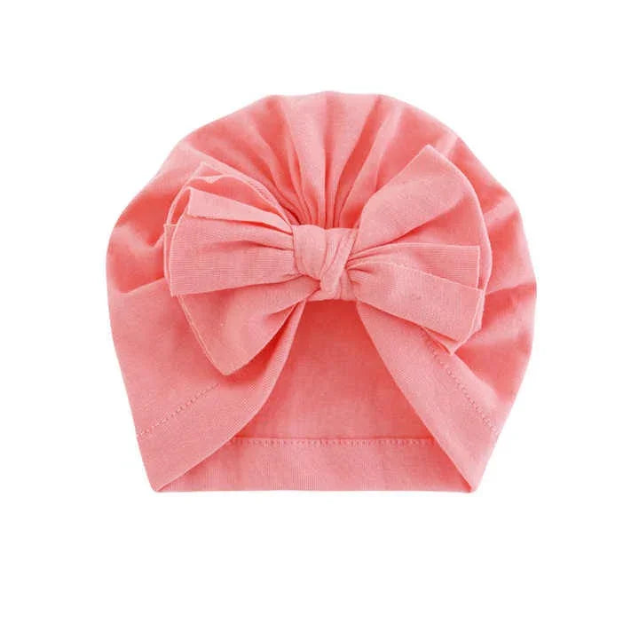 Baby Turban Hats Soft ribbed Headbands Fashion Cute Bow Head Wraps