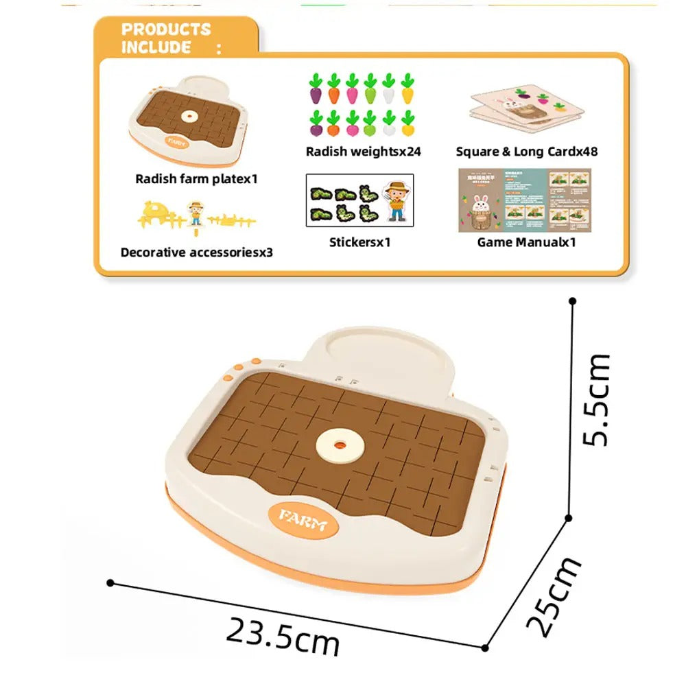 Interesting Radish Farm : Carrot Pulling Memory Game Toy For Kids