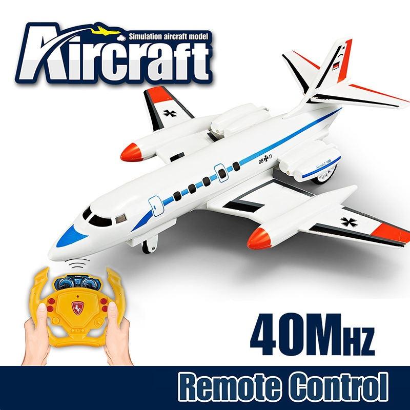 40MHz Remote Control Aircraft Toy With Lights For Kids