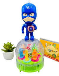 Battery Operated Captain America Gear Toy
