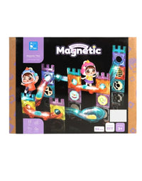 Magnetic Tiles Construction Play With Glowing Light Great Walls Set
