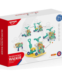 Baby Multifunction Walker 5 Game Panel Sit-To-Stand Walker
