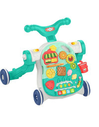 Baby Multifunction Walker 2 Game Panel Sit-to-Stand Walker
