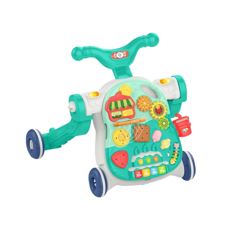 Baby Multifunction Walker 2 Game Panel Sit-to-Stand Walker