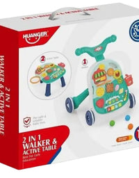 Baby Multifunction Walker 2 Game Panel Sit-to-Stand Walker
