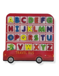 3D Educational  Alphabet Travel Bus Toy
