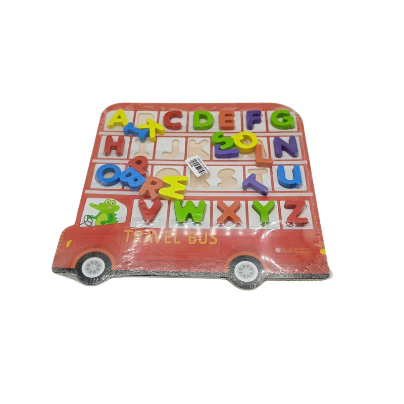 3D Educational  Alphabet Travel Bus Toy