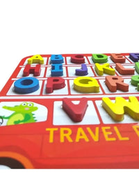 3D Educational  Alphabet Travel Bus Toy
