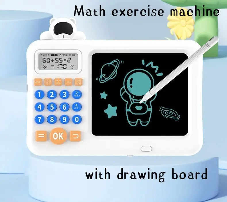 Teddy Bear Multifunctional Drawing Board With Calculator Toy for Kids - Assorted