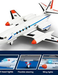 40MHz Remote Control Aircraft Toy With Lights For Kids
