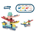 Car Racing Track Building Blocks Playset For Kids