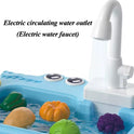 Pretend Play Sink Toy Kitchen Set – Play Sink with Running Water – Realistic Kitchen Toy for Kids